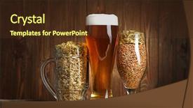  Presentation with seeds - Amazing slides having glasses of beer and seeds backdrop and a  colored foreground