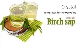  Presentation with white birch tree - Beautiful presentation featuring glasses of birch sap isolated backdrop and a white colored foreground