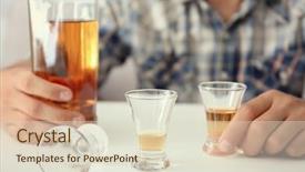  Presentation with brandy - Amazing PPT layouts having glasses of brandy indoors alcohol backdrop and a  colored foreground