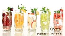  Presentation with apricot - Amazing presentation having glasses of fruit drinks backdrop and a cream colored foreground