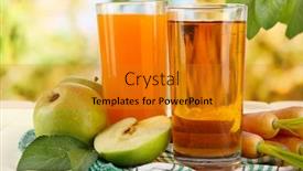  Presentation with green apples - Presentation design enhanced with vegetables made letter n tomatoes cabbage peppers and other vegetables on a black background vegetables are forming letters background and a wine colored foreground