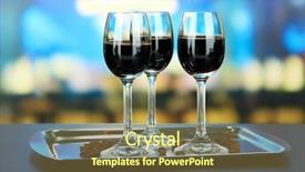  Presentation with liquor - Presentation design having glasses of liquor on tray on bright background background and a tawny brown colored foreground