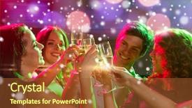  Presentation with alcohol - Cool new PPT layouts with glasses of non-alcohol backdrop and a tawny brown colored foreground