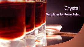  Presentation with shots - Theme featuring raki - glasses of shots on black background and a wine colored foreground