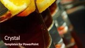  Presentation with shots - Beautiful presentation featuring raki - glasses of shots with citrus backdrop and a wine colored foreground