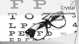  Presentation with studio - Cool new presentation with glasses on an eye chart backdrop and a white colored foreground