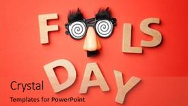  Presentation with funny - Theme enhanced with glasses on color background 1st background and a coral colored foreground