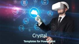  Presentation with social media - PPT layouts featuring organize lifesize projected social media background and a  colored foreground