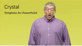  Presentation with glasses - PPT theme featuring glasses over isolated background afraid background and a yellow colored foreground