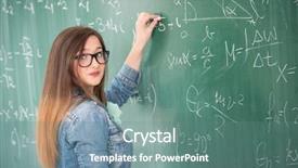  Presentation with education cute - Beautiful theme featuring glasses posing solving math backdrop and a seafoam green colored foreground