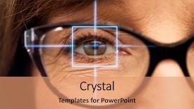  Presentation with eye surgery - Colorful presentation enhanced with glasses with laser light backdrop and a coral colored foreground