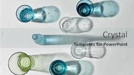  Presentation with glassware - Theme with glassware-concept-different-glasses background and a light gray colored foreground