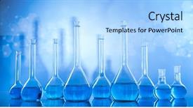  Presentation with beakers - PPT layouts consisting of glassware laboratory beakers science experiment background and a  colored foreground