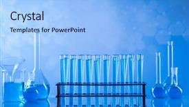  Presentation with beakers - Cool new PPT theme with glassware laboratory beakers science experiment backdrop and a  colored foreground