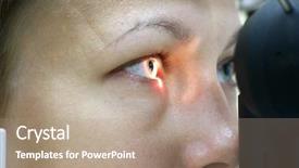  Presentation with testing - Cool new presentation theme with strategist - puzzle with missing piece to backdrop and a red colored foreground