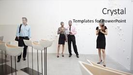  Presentation with art gallery - Theme consisting of glazed ceramics boats in art background and a white colored foreground