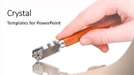  Presentation with cut - Beautiful presentation featuring glazier-cut-glass-on-table backdrop and a pink colored foreground