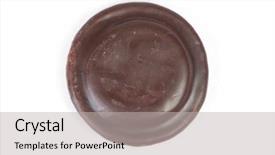  Presentation with chocolate chip cookie - Presentation theme consisting of glazing - delicious glazed chocolate chip cookie background and a light gray colored foreground