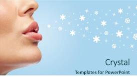  Presentation with makeup brushes and make up - Amazing slide deck having gleaming - beauty and makeup concept backdrop and a light blue colored foreground