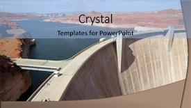  Presentation with dam construction - Cool new PPT layouts with glen canyon dam with colorado backdrop and a light blue colored foreground