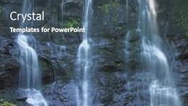  Presentation with waterfalls - Theme having glenariff waterfalls county antrim northern background and a ocean colored foreground