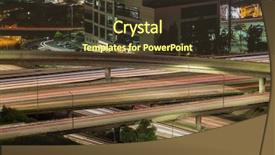  Presentation with freeway - Colorful theme enhanced with glendale 2 freeway interchange backdrop and a tawny brown colored foreground