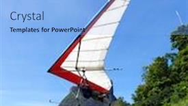  Presentation with flight - Amazing slide set having gliding-flight-in-the-beautiful backdrop and a light blue colored foreground