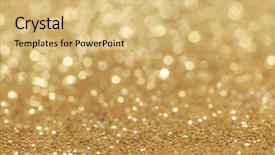  Presentation with golden light - PPT theme enhanced with glimmering - abstract golden glitter light bokeh background and a  colored foreground