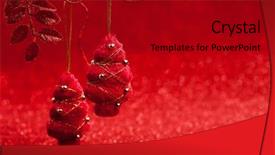  Presentation with fir tree - Amazing presentation theme having glimmering - fir-tree on abstract christmas background backdrop and a black colored foreground