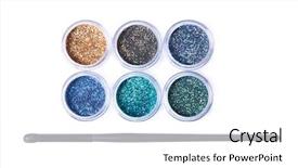  Presentation with bright white - Theme featuring glimmering - top view of bright glitters background and a white colored foreground