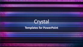  Presentation with video background - Slide set with glitch background of broken lcd background and a ocean colored foreground