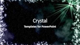  Presentation with night stars - Amazing PPT theme having gliters - starry christmas night sky backdrop and a black colored foreground