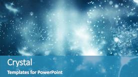  Presentation with blurred bokeh - Cool new presentation with glitter background with blinking star backdrop and a teal colored foreground