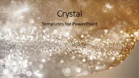  Presentation with blurred bokeh - Beautiful presentation theme featuring glitter background with blinking star backdrop and a coral colored foreground