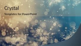  Presentation with christmas magic - PPT layouts with glitter background with blinking stars background and a coral colored foreground