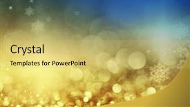  Presentation with christmas magic - Theme having glitter background with blinking stars background and a yellow colored foreground