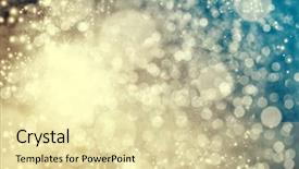  Presentation with sparkling lights - Audience pleasing presentation theme consisting of glitter background with blinking stars backdrop and a blonde colored foreground