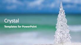 Presentation with glitter - PPT layouts consisting of glitter glass christmas tree background and a teal colored foreground