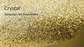 Presentation with dust - PPT theme with glitter sparkles dust on background background and a lemonade colored foreground