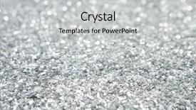  Presentation with silver - Cool new presentation theme with glittering - silver glitter close up backdrop and a light gray colored foreground