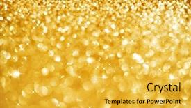  Presentation with gold bokeh - Theme with glittering background holiday gold abstract background and a yellow colored foreground