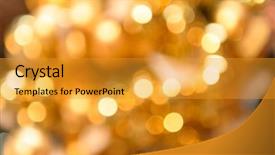  Presentation with black and gold christmas - PPT theme enhanced with glittering golden christmas background blurred background and a  colored foreground