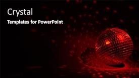  Presentation with dark web - Cool new slides with glittering-mirror-disco-ball backdrop and a black colored foreground