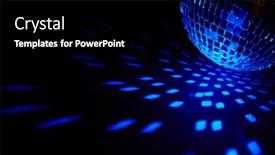  Presentation with web design - Slide deck consisting of glittering-mirror-disco-ball background and a black colored foreground