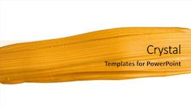  Presentation with brush stroke - Colorful slides enhanced with golden christmas brush stroke paint backdrop and a blonde colored foreground