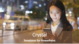  Presentation with asia - Audience pleasing slide set consisting of global asia - business woman hold with mobile backdrop and a tawny brown colored foreground