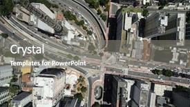  Presentation with paulista avenue in sao paulo - Slide set with global asia - top view of paulista avenue background and a gray colored foreground