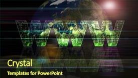  Presentation with world wide web in canada - Audience pleasing PPT theme consisting of global background series- world wide backdrop and a wine colored foreground