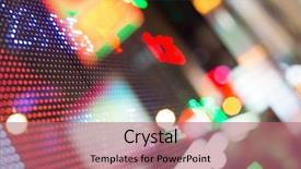  Presentation with market stock market education - Presentation theme consisting of trade finance - display of stock market quotes background and a coral colored foreground