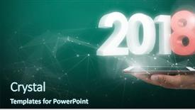  Presentation with tablet - PPT theme enhanced with global business red white - mid section of businessman holding background and a  colored foreground